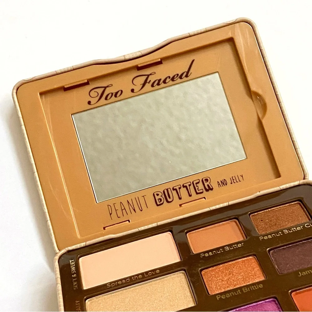 Too faced peanut butter & jelly eyeshadow palette eye color makeup brown coral